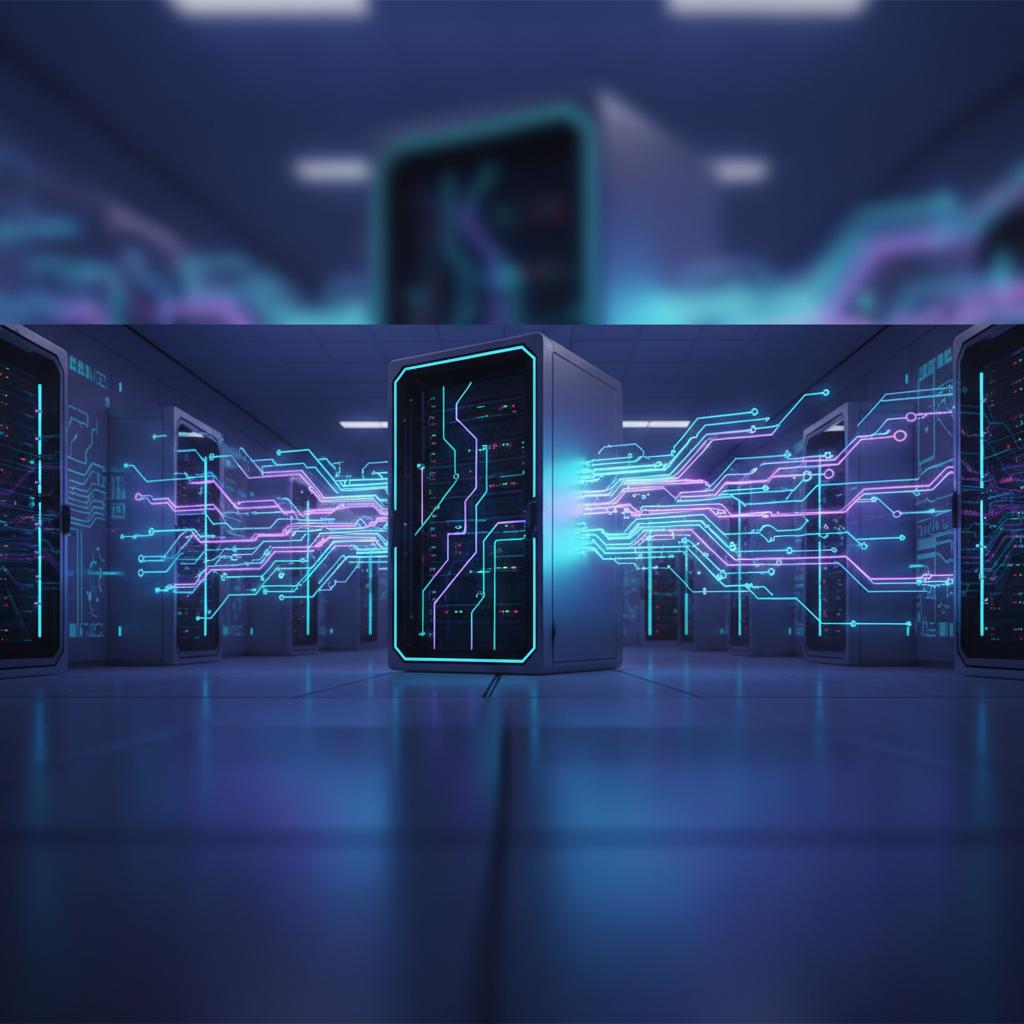 Ilustração técnica representando tecnologia relacionado a Guia Prático: Como Implementar LLM e Inteligência  incluindo OpenAI
