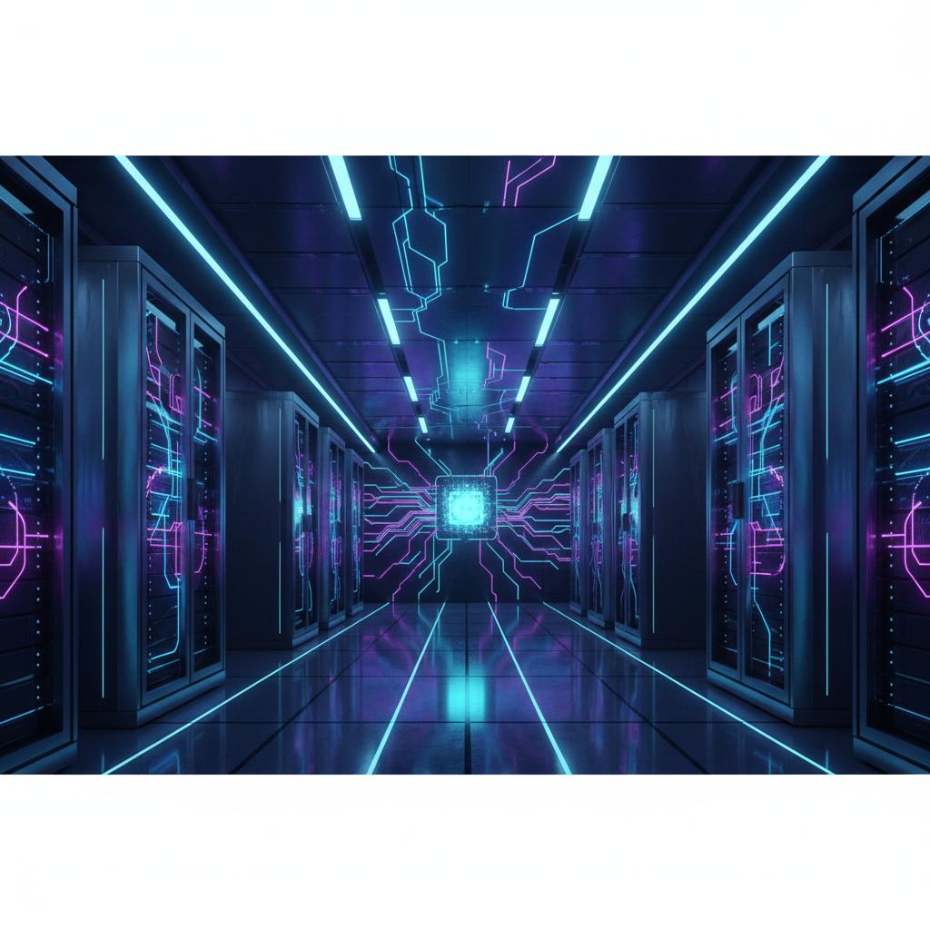 Ilustração técnica representando tecnologia relacionado a LLM: O Guia Definitivo de Inteligência Artificial 