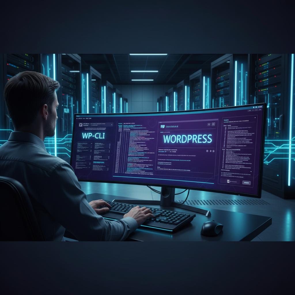 Ilustração técnica representando tecnologia relacionado a WordPress: O Guia Definitivo de Performance e Segu incluindo CMS