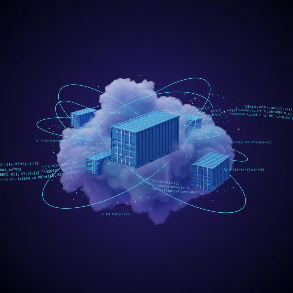 Ilustração técnica representando tecnologia relacionado a Guia Prático Docker: O Que É, Vantagens e Como Usa incluindo Con...