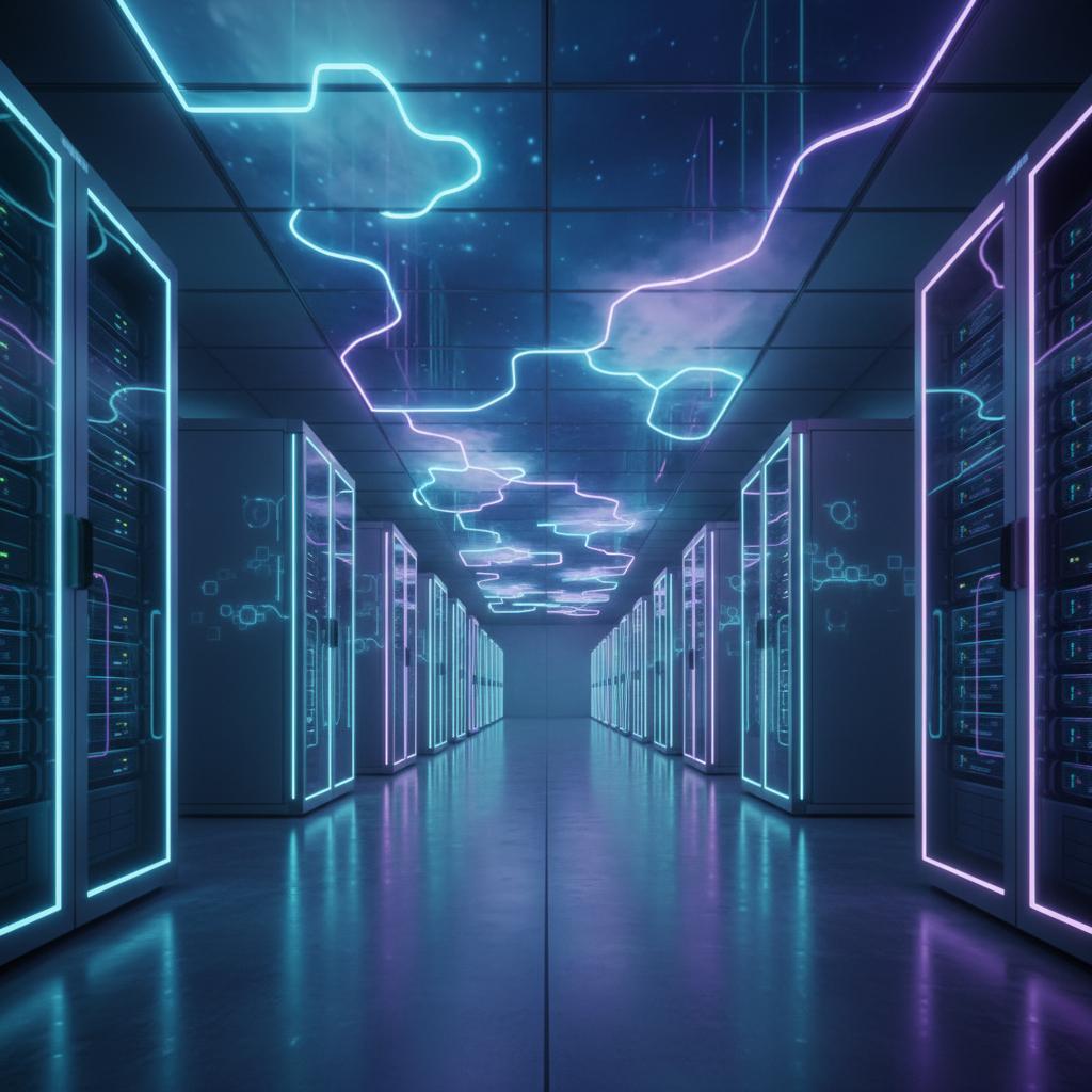 Ilustração técnica representando tecnologia relacionado a VPS: O Guia Definitivo para Escolher seu Servidor  incluindo Clo...