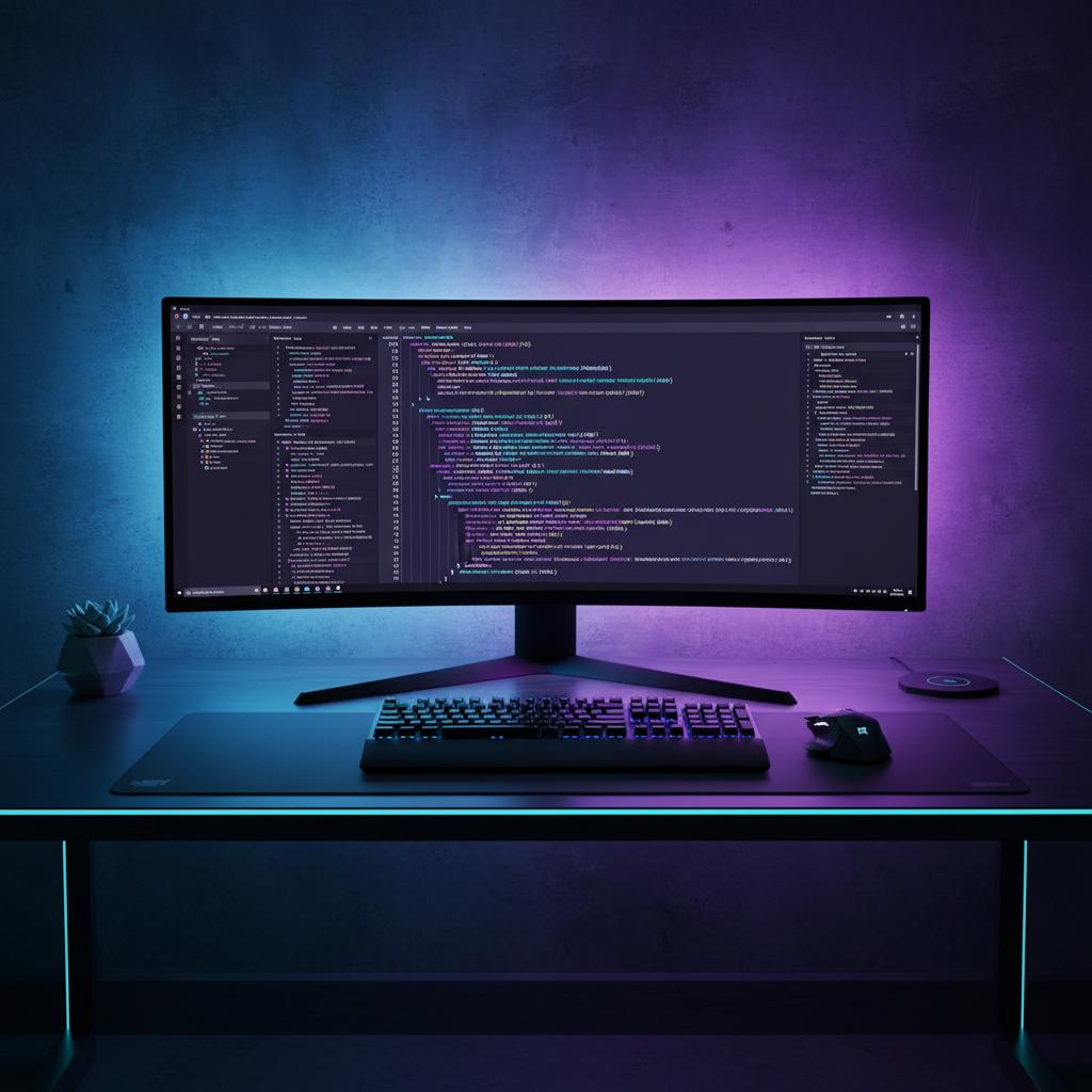 Ilustração técnica representando tecnologia relacionado a Guia de Programação 2026: Python vs JavaScript par