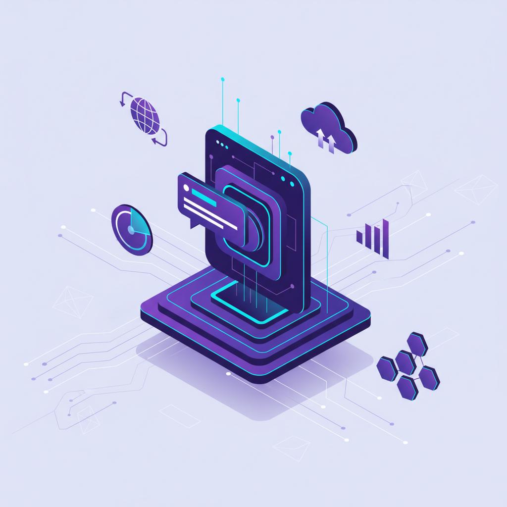 Ilustração técnica representando tecnologia relacionado a Guia Definitivo do Typebot: Como Criar Formulários incluindo aut...
