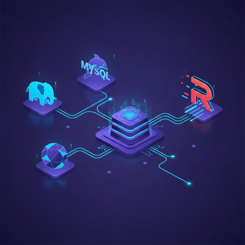 Ilustração técnica representando tecnologia relacionado a Qual Banco de Dados Escolher? Guia Definitivo 2026 incluindo Pos...