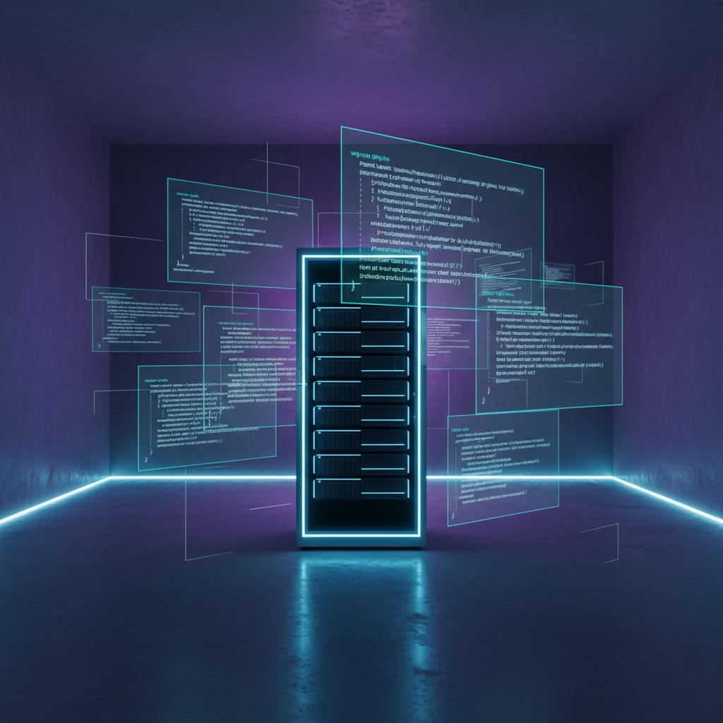 Ilustração técnica representando tecnologia relacionado a WordPress: O Guia Completo para Criar seu Website  incluindo CMS