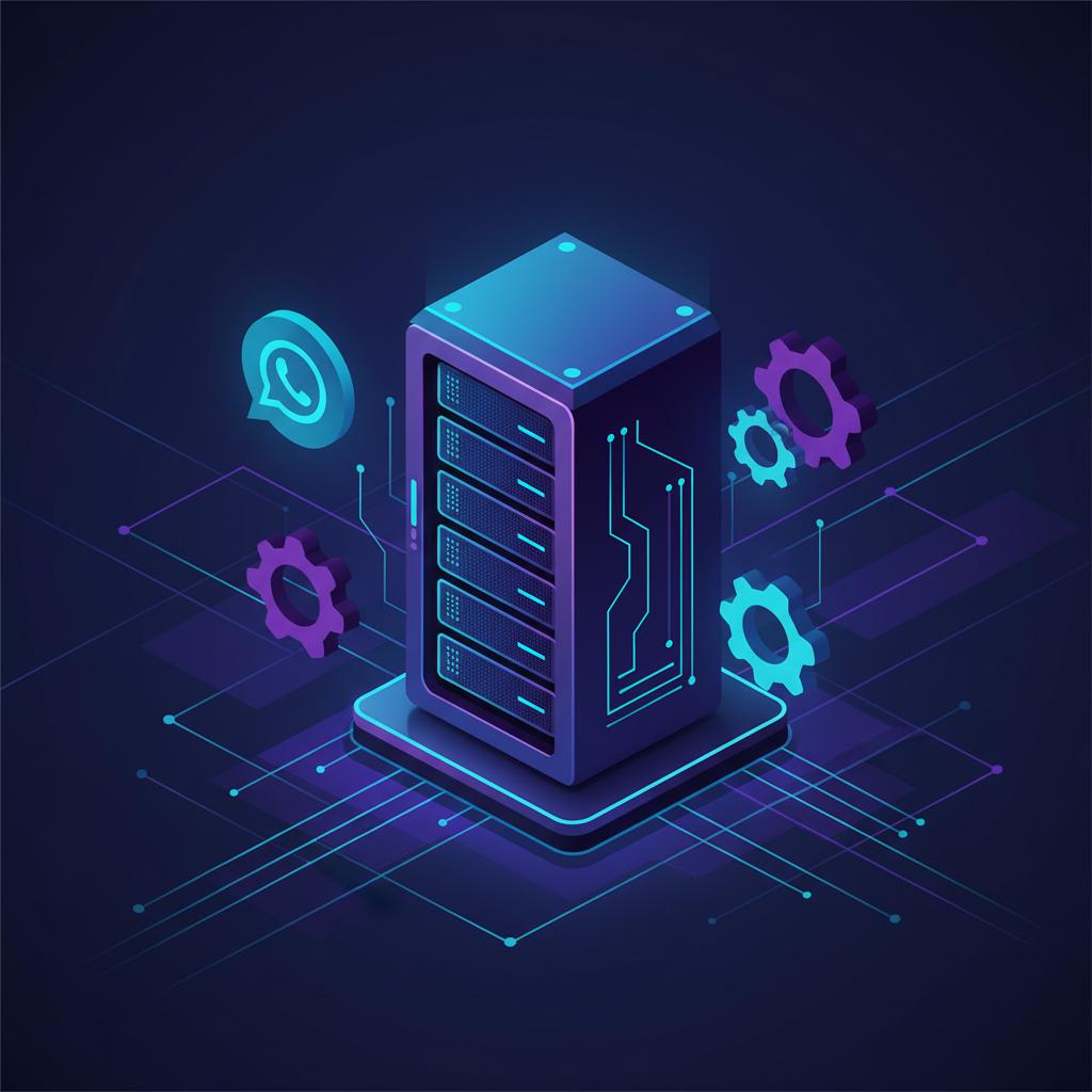 Ilustração técnica representando tecnologia relacionado a Evolution API: Guia Completo para Chatbot no Whats incluindo Wha...