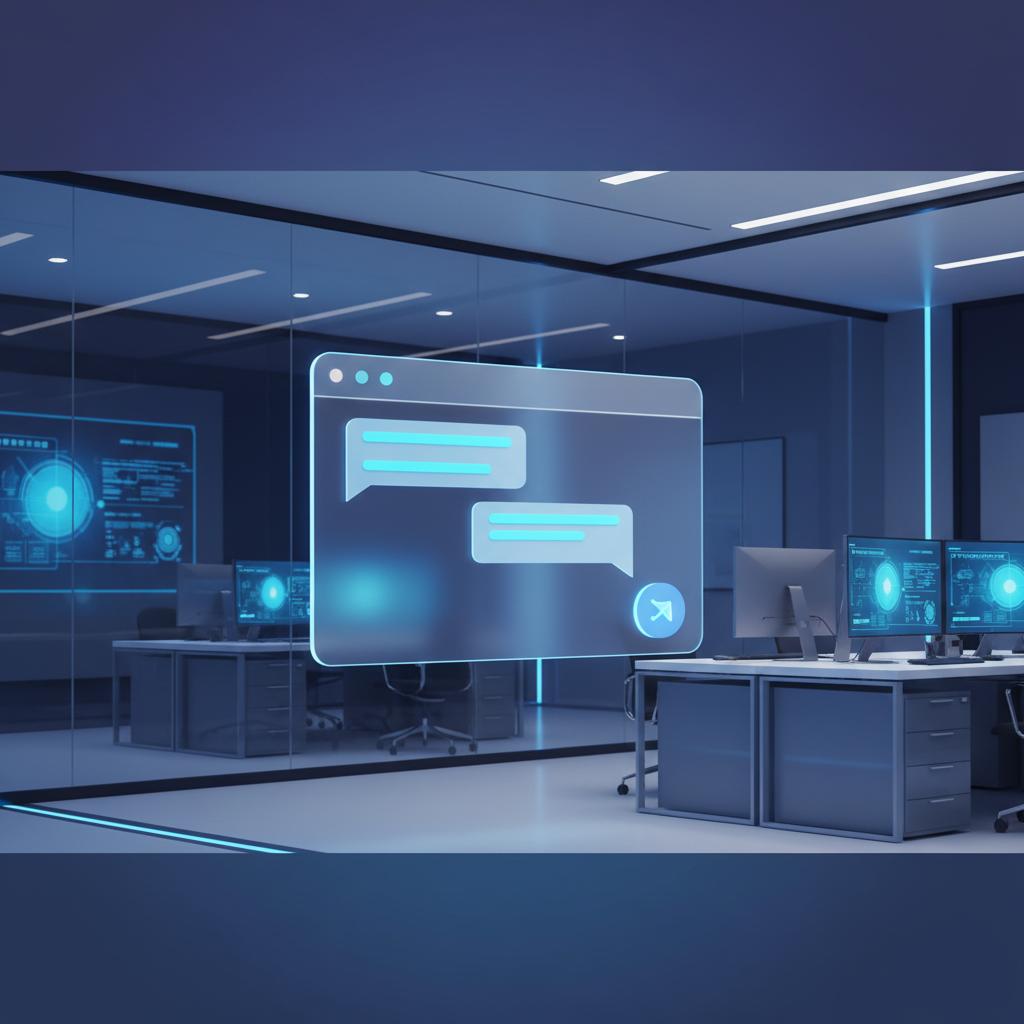 Ilustração técnica representando tecnologia relacionado a Como criar um Typebot: Guia Definitivo de Automaçã