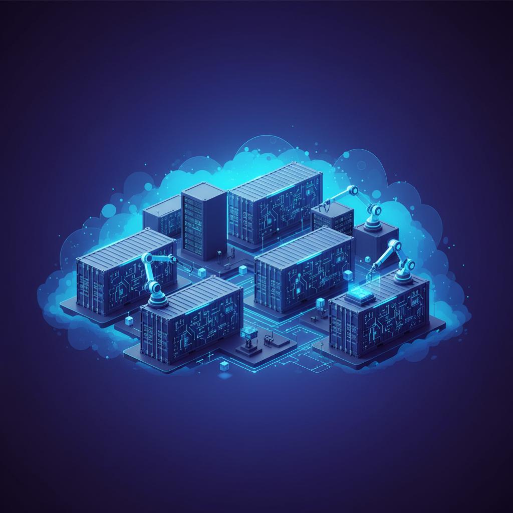 Ilustração técnica representando tecnologia relacionado a Docker: O Guia Definitivo de Containers e Automaçã