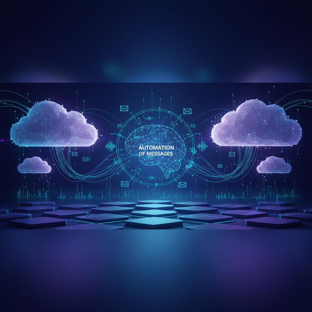 Ilustração técnica representando tecnologia relacionado a Evolution API: O Guia Completo de Automação para W incluindo Wha...