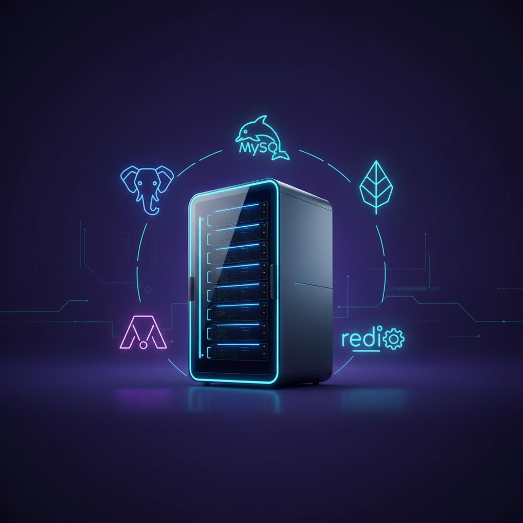 Ilustração técnica representando tecnologia relacionado a Como escolher o melhor banco de dados: PostgreSQL,
