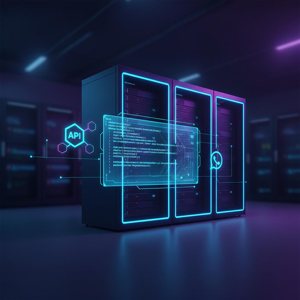 Ilustração técnica representando tecnologia relacionado a Evolution API: Guia Completo para Automação WhatsA incluindo Wha...