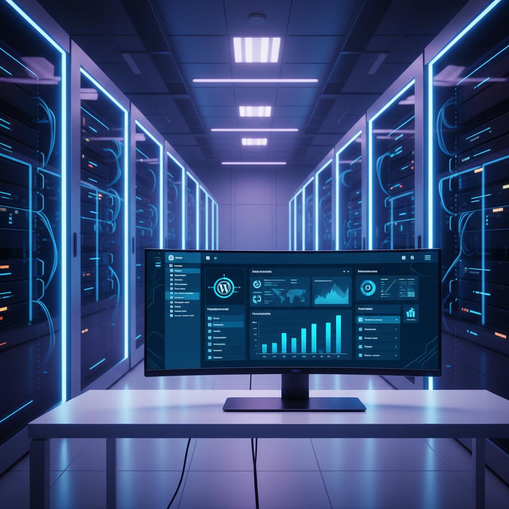 Ilustração técnica representando tecnologia relacionado a WordPress: O Guia Definitivo de Performance e Segu incluindo VPS