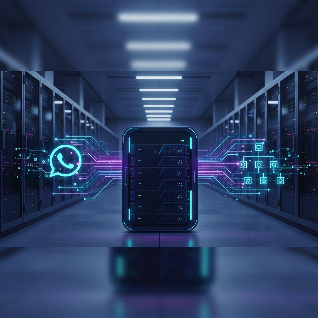 Ilustração técnica representando tecnologia relacionado a Evolution API: O Guia Definitivo para Automação no incluindo Wha...