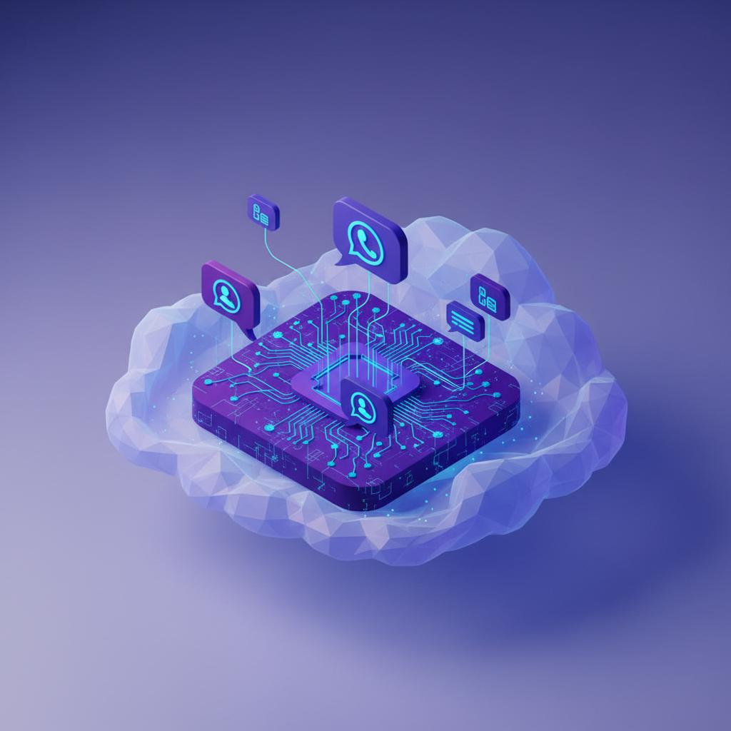 Ilustração técnica representando tecnologia relacionado a Evolution API: Guia Completo para Automatizar o Wh incluindo Wha...
