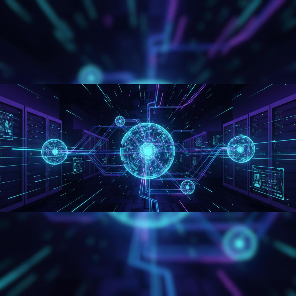 Ilustração técnica representando tecnologia relacionado a Como implementar LLM e OpenAI com Alta Performance