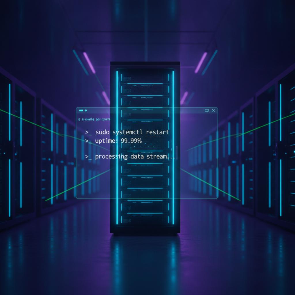 Ilustração técnica representando tecnologia relacionado a Guia Definitivo de Linux para Servidores: Otimizaç incluindo Ubuntu