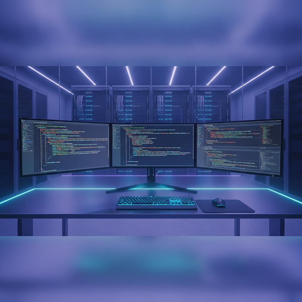 Ilustração técnica representando tecnologia relacionado a Guia de Programação 2026: Python vs JavaScript na 