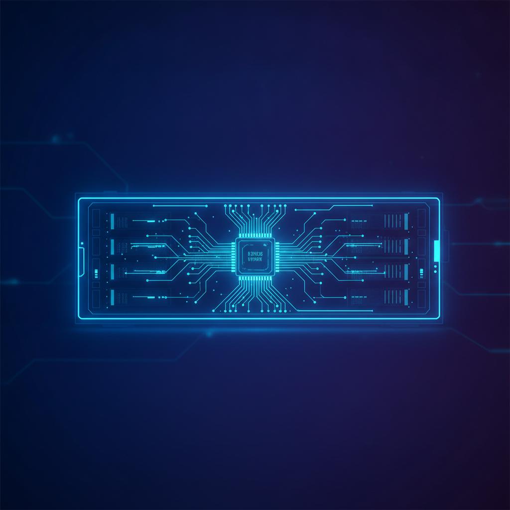 Ilustração técnica representando tecnologia relacionado a LLM: Como Implementar IA e ChatGPT API com Alta Pe incluindo Ope...