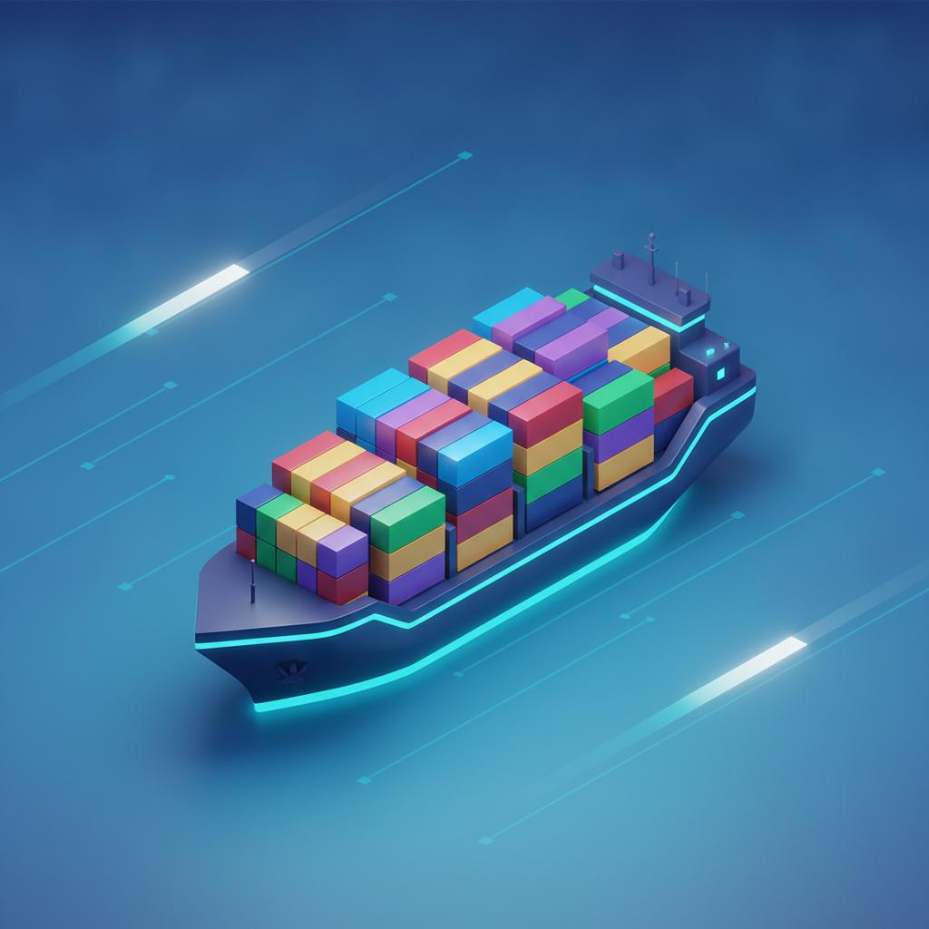 Ilustração técnica representando tecnologia relacionado a Docker Guia Completo: O Que São Containers e Como  incluindo DevOps