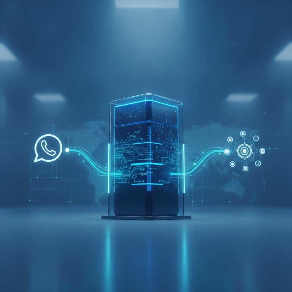 Ilustração técnica representando tecnologia relacionado a Guia Definitivo: Como Implementar a Evolution API  incluindo Wha...