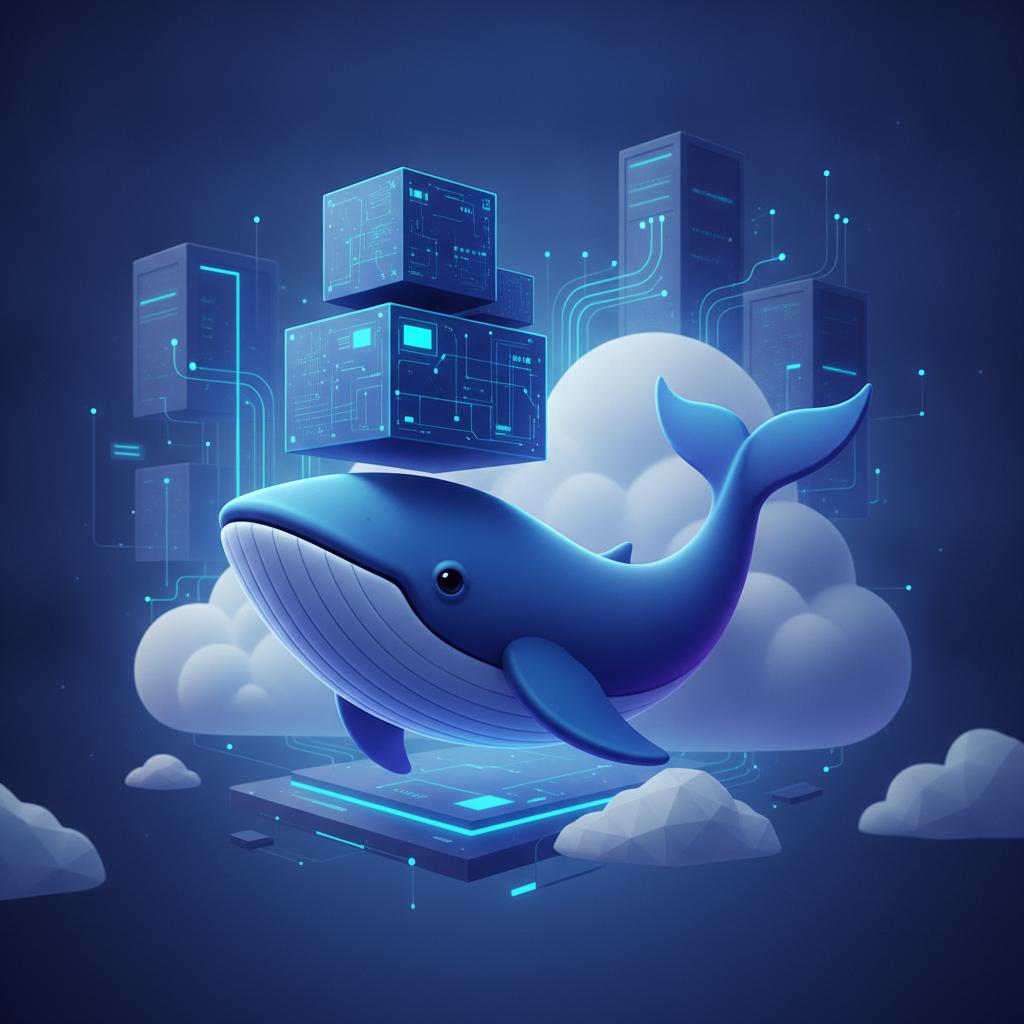 Ilustração técnica representando tecnologia relacionado a Guia Prático de Docker: Do Conceito ao Deploy em P incluindo DevOps