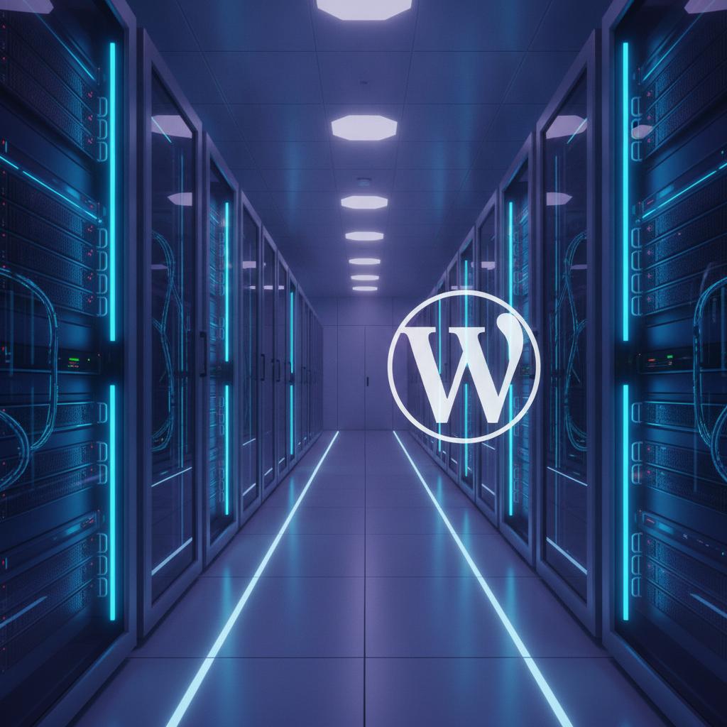 Ilustração técnica representando tecnologia relacionado a WordPress: O Guia Definitivo de Performance e Segu incluindo VPS