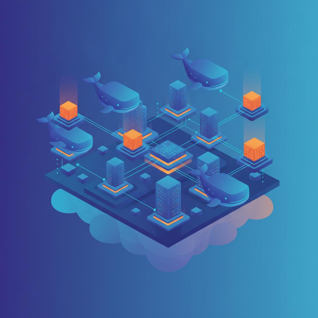 Ilustração técnica representando tecnologia relacionado a Docker Guia Completo: O Que São Containers e Como 