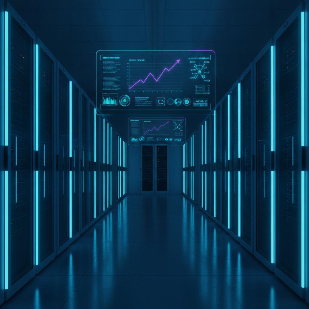 Ilustração técnica representando tecnologia relacionado a O que é VPS? Guia Definitivo sobre Servidor Virtua incluindo hos...