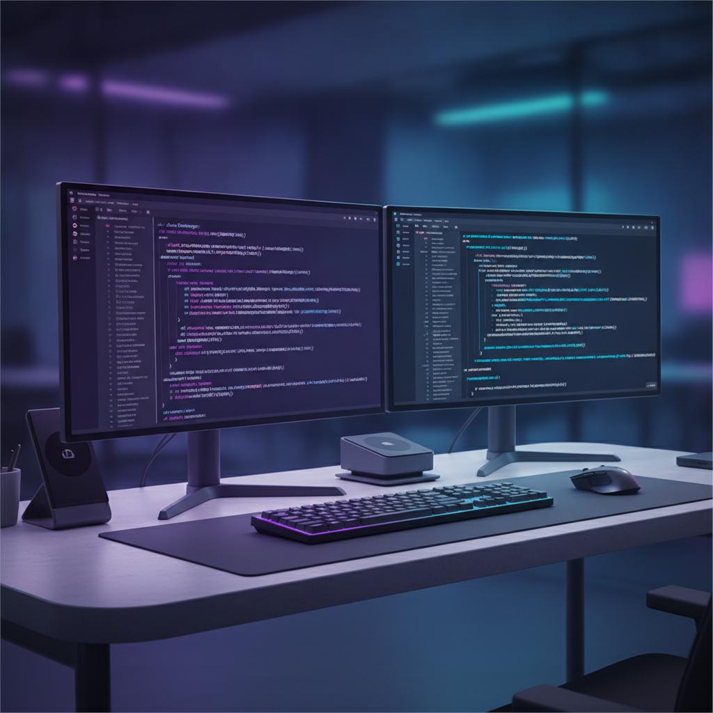 Ilustração técnica representando tecnologia relacionado a Guia de Programação 2026: Python vs JavaScript par