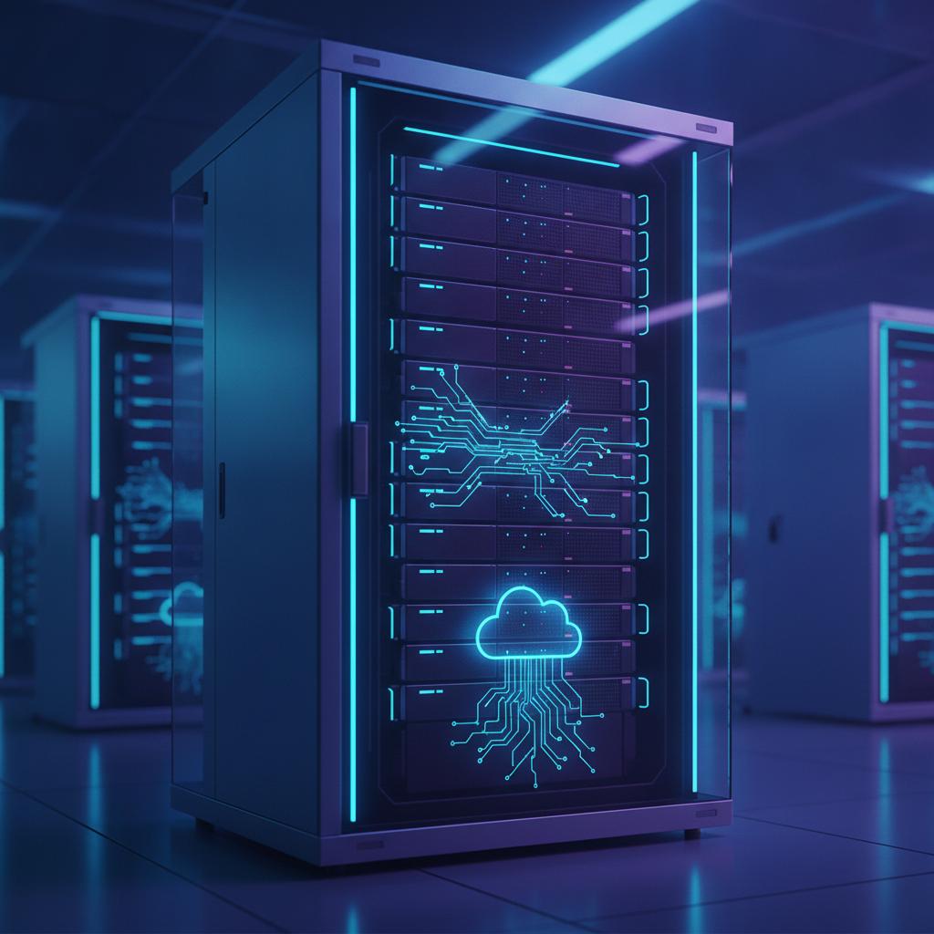 Ilustração técnica representando tecnologia relacionado a O que é VPS? Guia Definitivo sobre Servidor Virtua