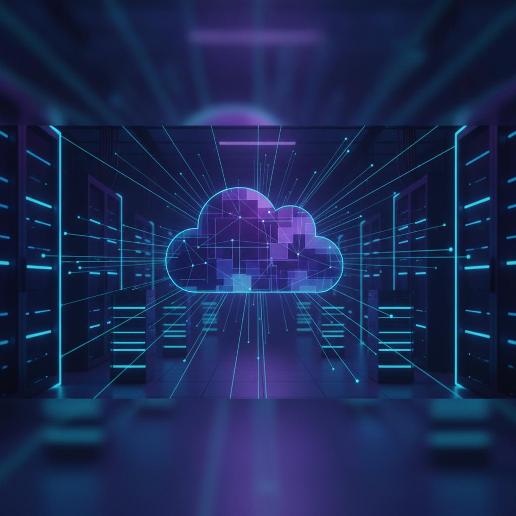 Ilustração técnica representando tecnologia relacionado a O que é VPS? Guia Definitivo sobre Servidor Virtua incluindo Clo...