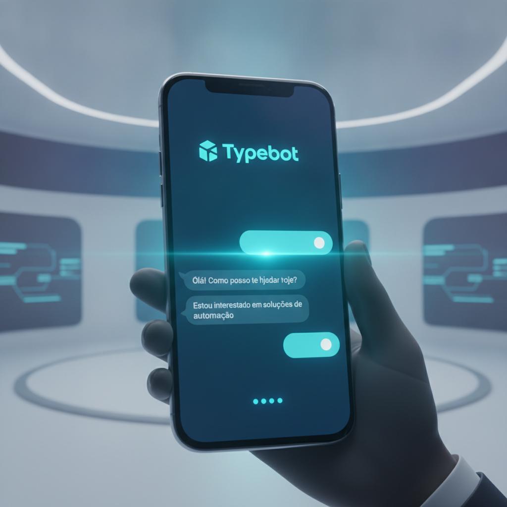 Ilustração técnica representando tecnologia relacionado a Guia Definitivo do Typebot: Crie Formulários de Co incluindo Cha...