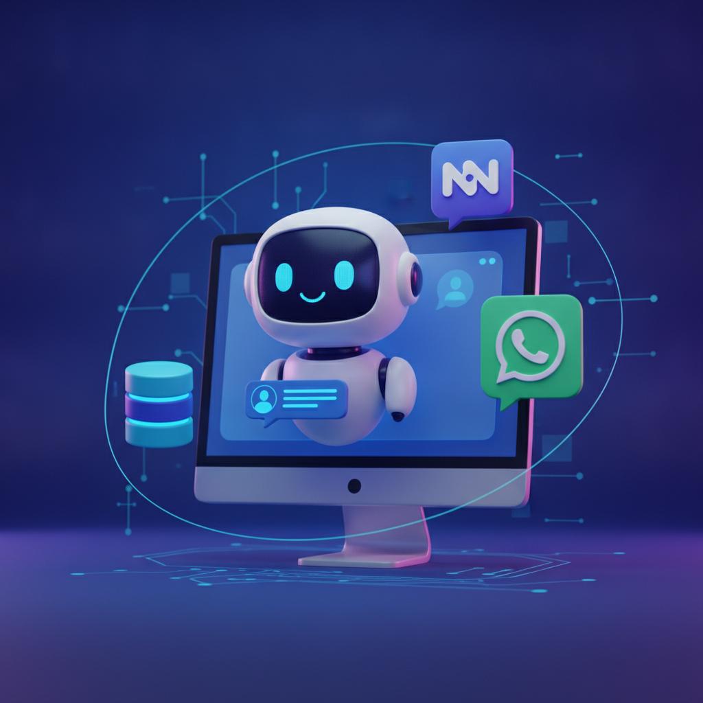 Ilustração técnica representando tecnologia relacionado a Guia Definitivo: Como o Typebot Revoluciona seus F incluindo aut...