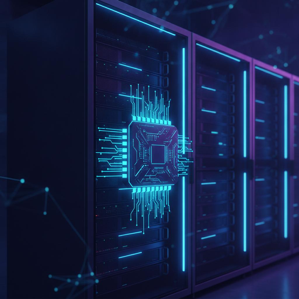 Ilustração técnica representando tecnologia relacionado a Como implementar LLM e OpenAI com alta performance