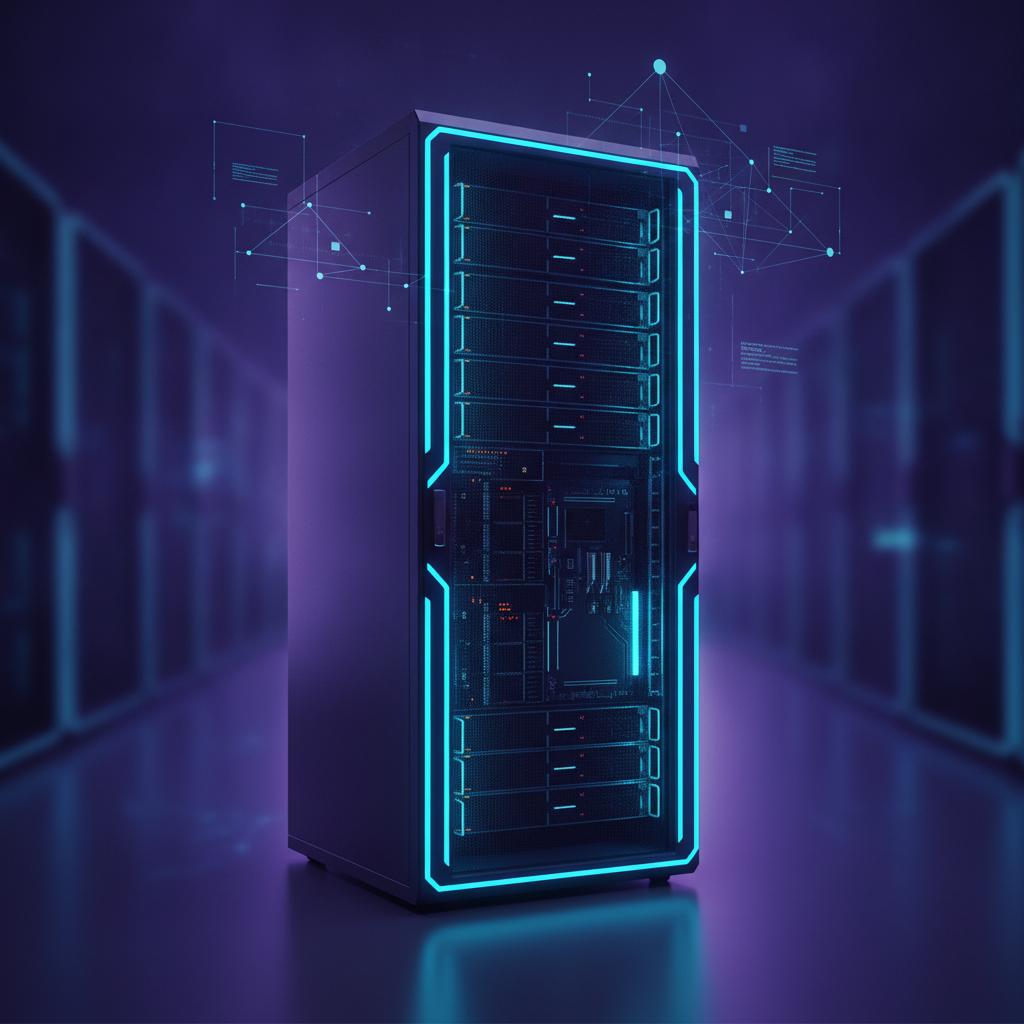 Ilustração técnica representando tecnologia relacionado a O que é VPS? Guia Definitivo sobre Servidor Virtua incluindo clo...