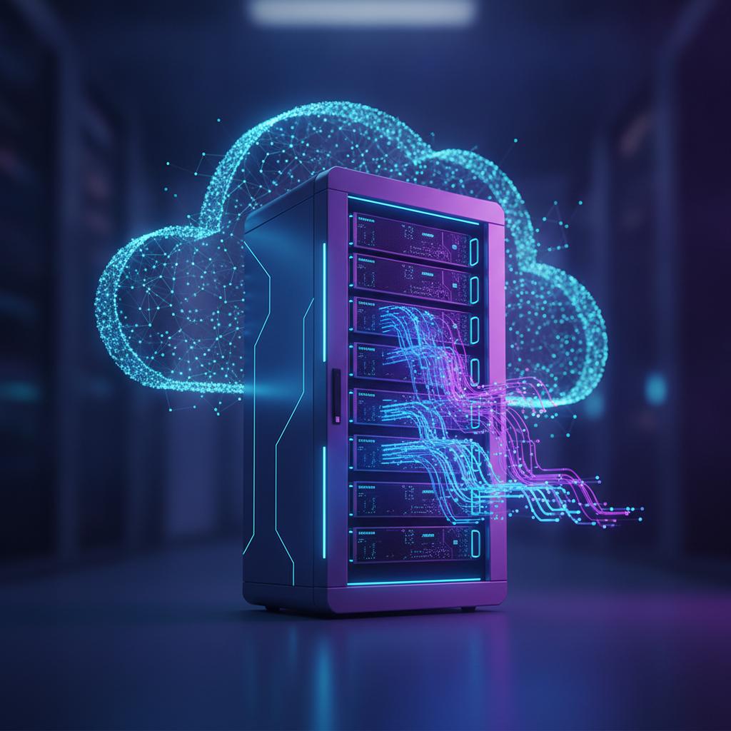 Ilustração técnica representando tecnologia relacionado a Como implementar LLM e OpenAI com Alta Performance incluindo Lan...