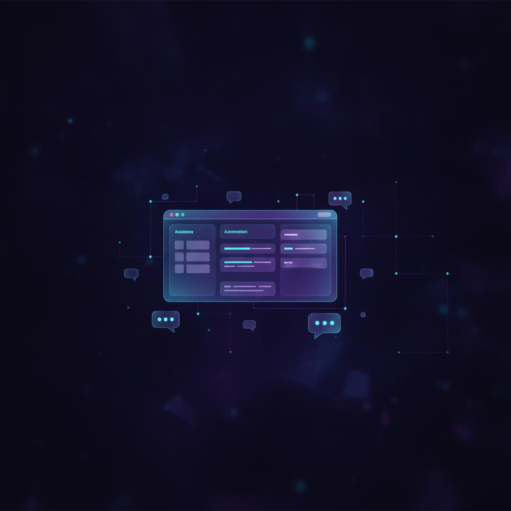 Ilustração técnica representando tecnologia relacionado a Guia Definitivo: Como o Typebot Transforma Formulá incluindo Cha...