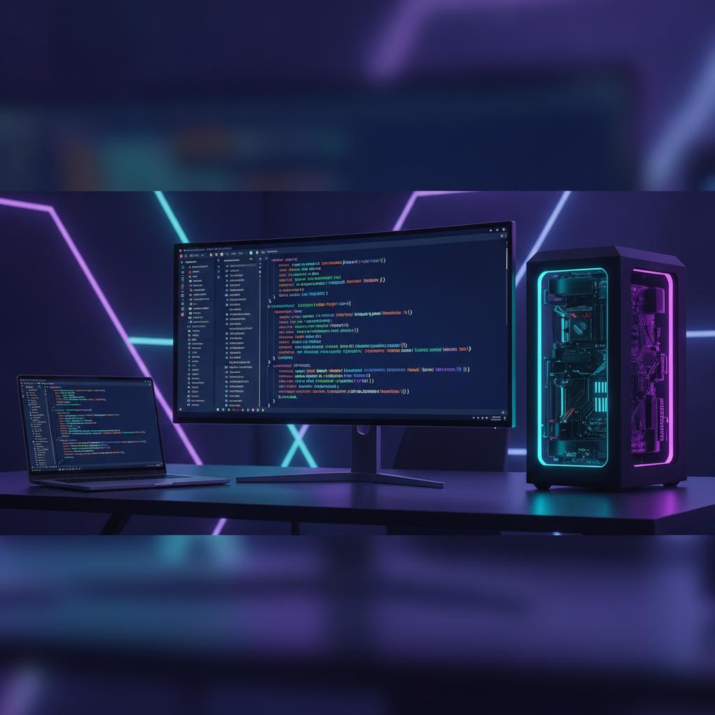 Ilustração técnica representando tecnologia relacionado a Guia de Programação 2026: Python vs JavaScript na 