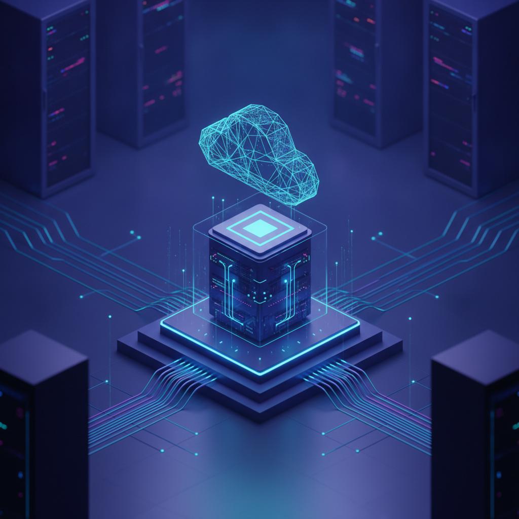 Ilustração técnica representando tecnologia relacionado a O que é VPS? Guia Definitivo sobre Servidor Virtua