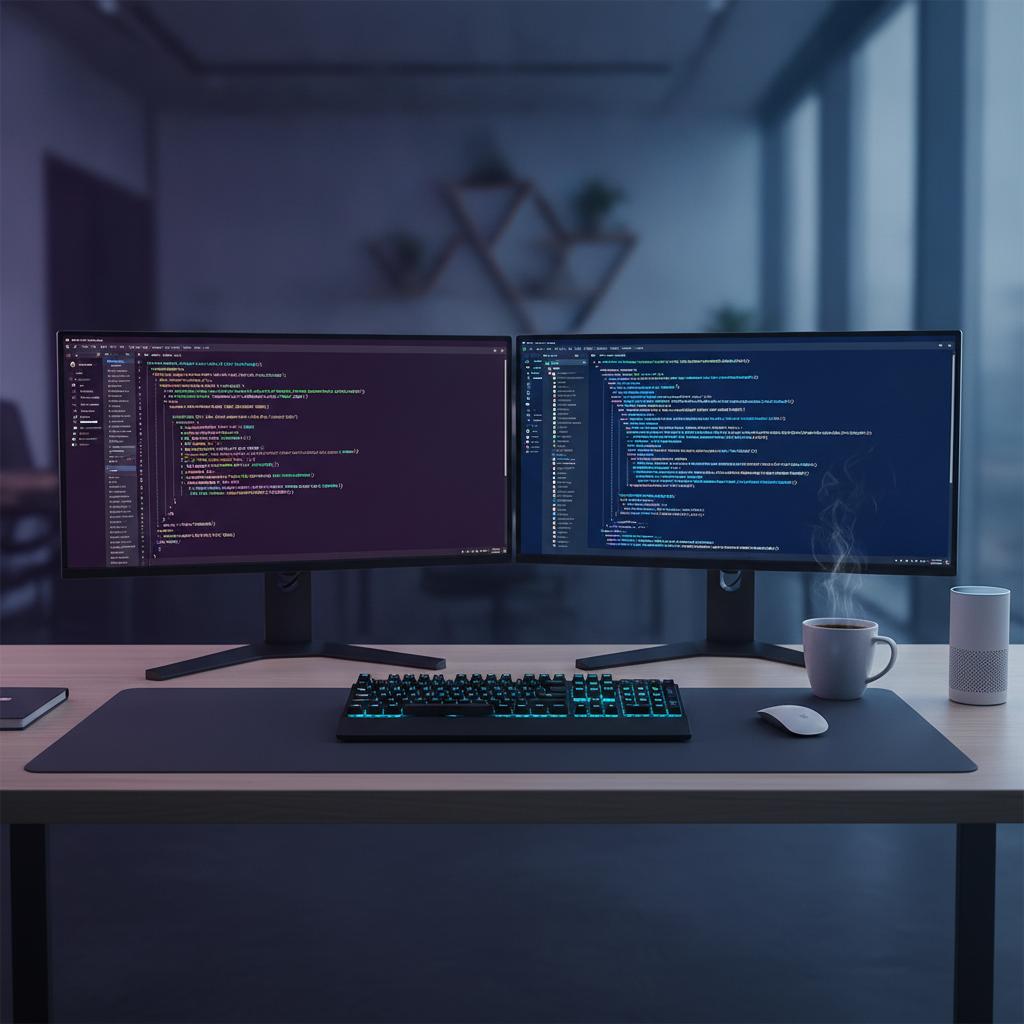 Ilustração técnica representando tecnologia relacionado a Guia de Programação 2026: Python vs JavaScript par