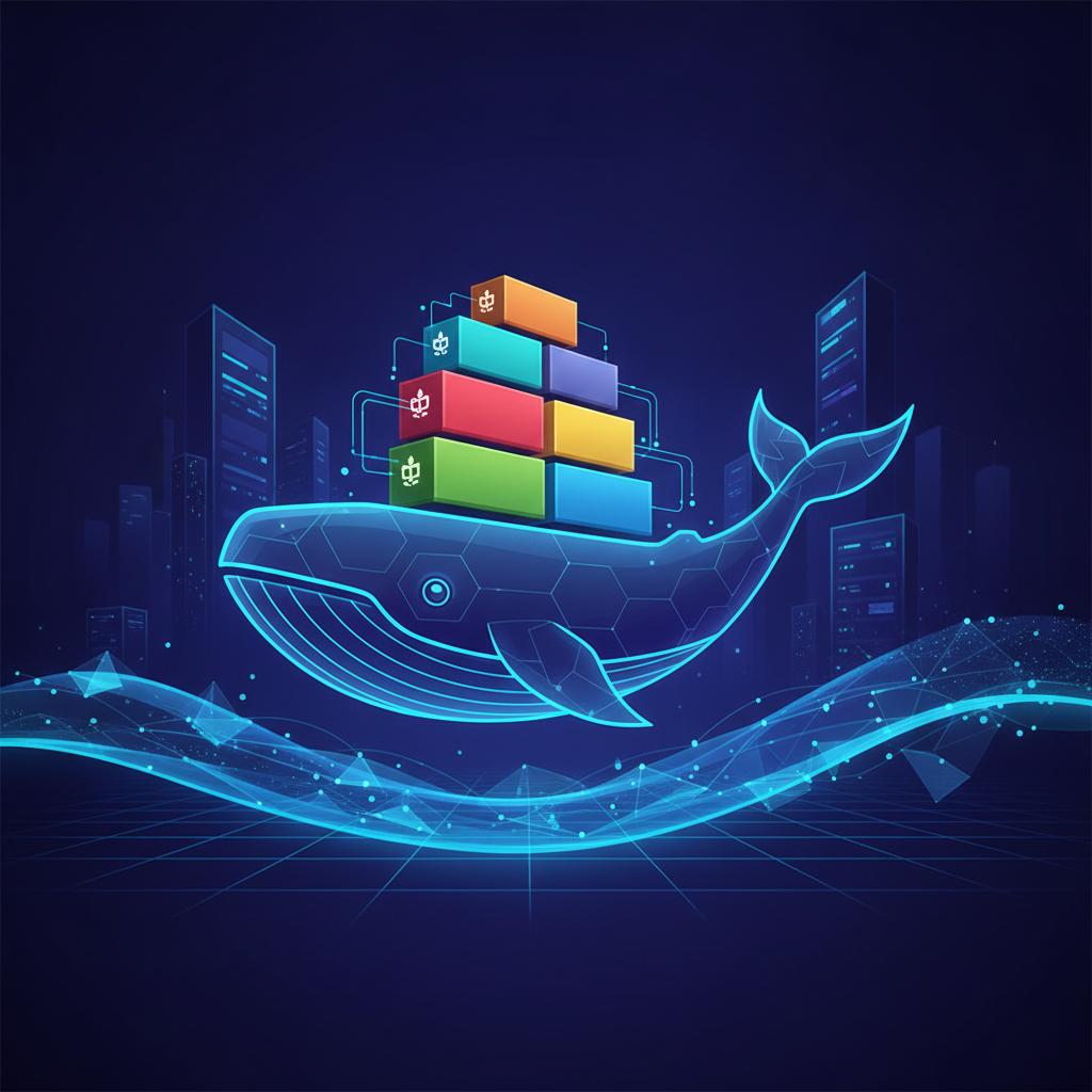 Ilustração técnica representando tecnologia relacionado a Docker na Prática: Guia Completo para Otimizar seu incluindo Con...