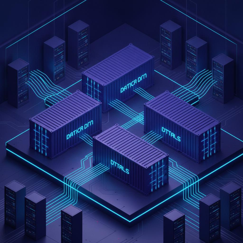 Ilustração técnica representando tecnologia relacionado a Guia Prático de Docker: Do Conceito ao Deploy em P incluindo DevOps