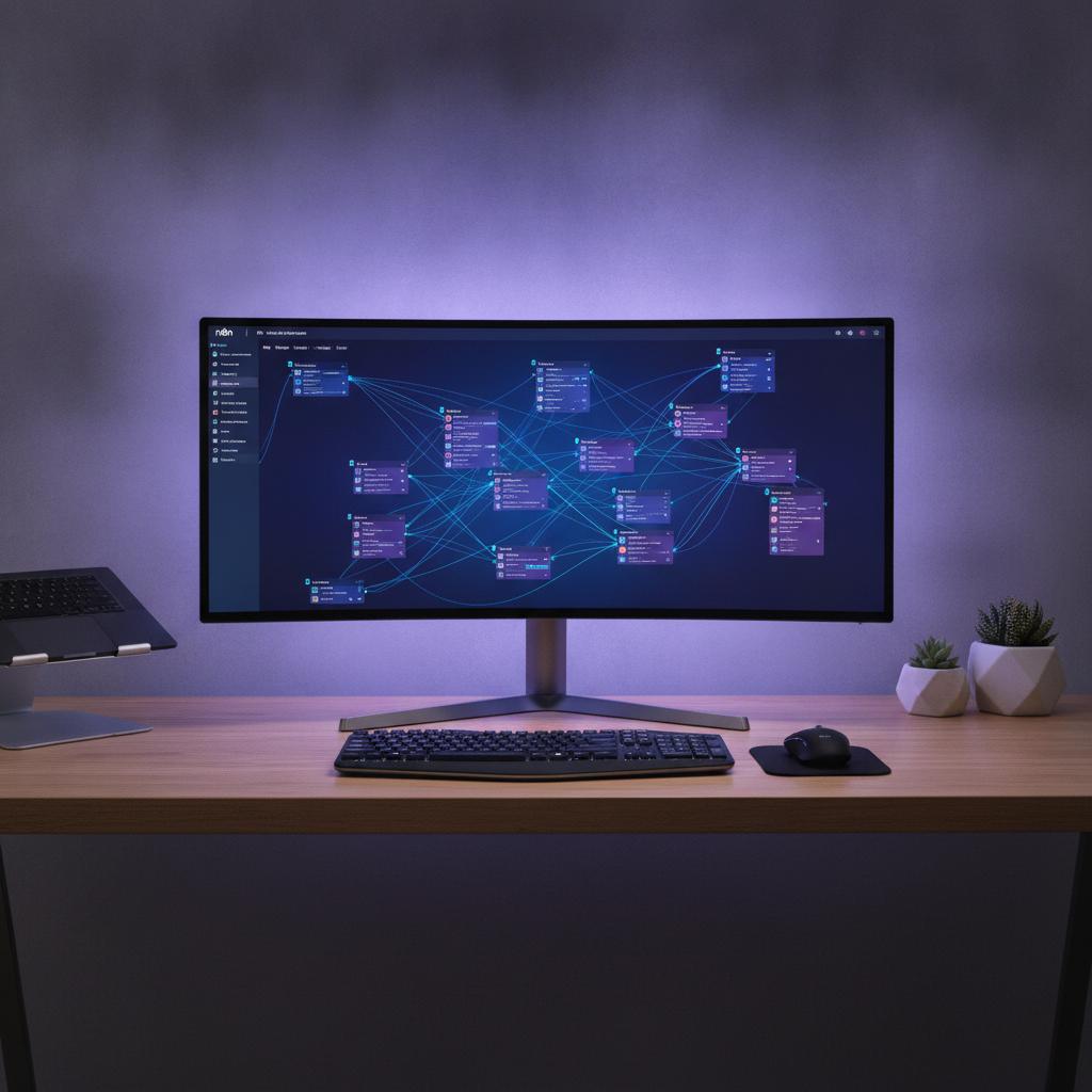Ilustração técnica representando tecnologia relacionado a N8N: Guia Definitivo para Automação de Workflows e