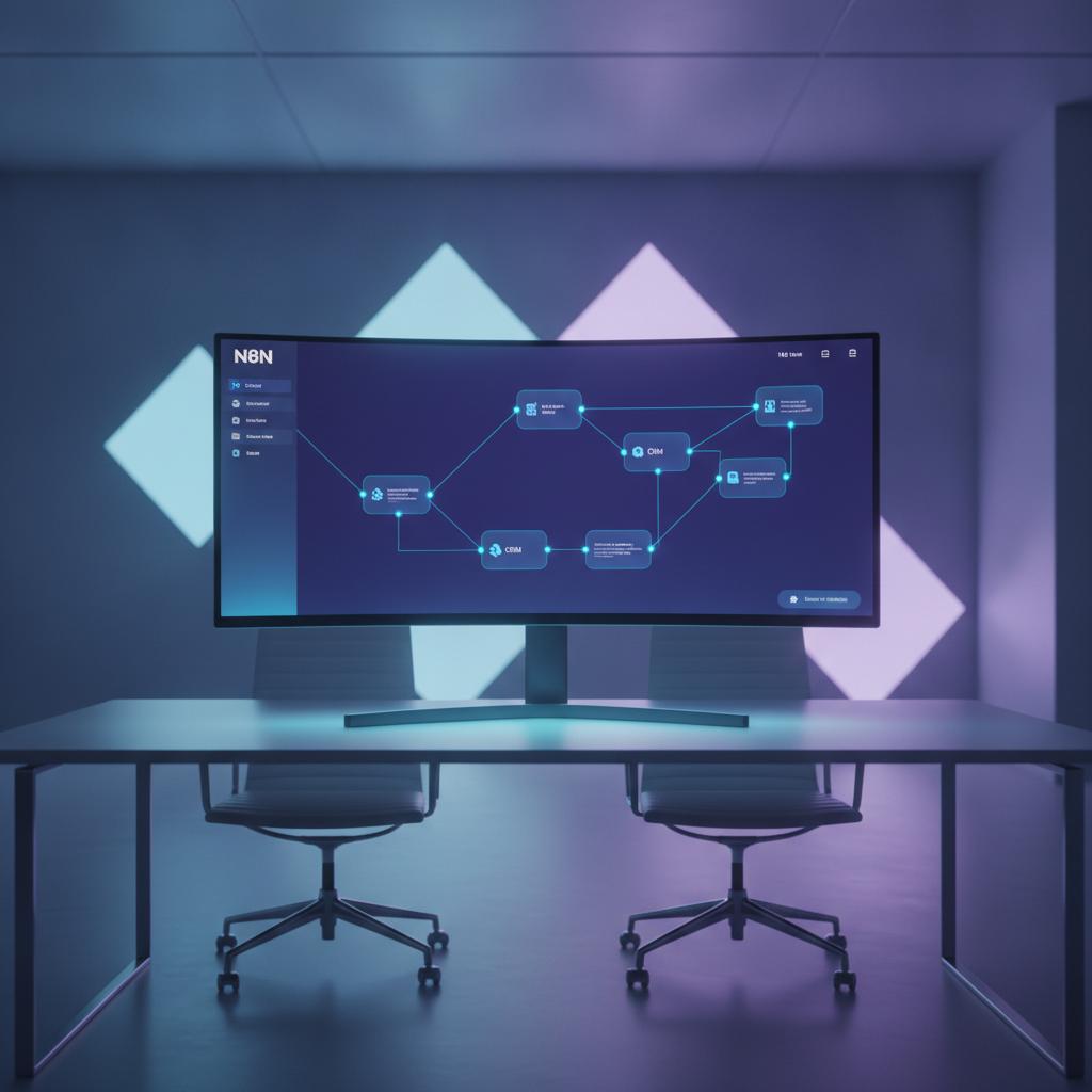 Ilustração técnica representando tecnologia relacionado a N8N: Guia Definitivo para Automação de Workflows e