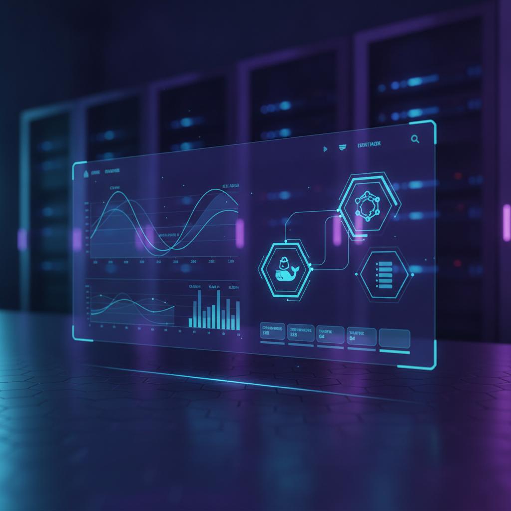 Ilustração técnica representando tecnologia relacionado a Gerenciamento de VPS: EasyPanel vs cPanel em 2026
