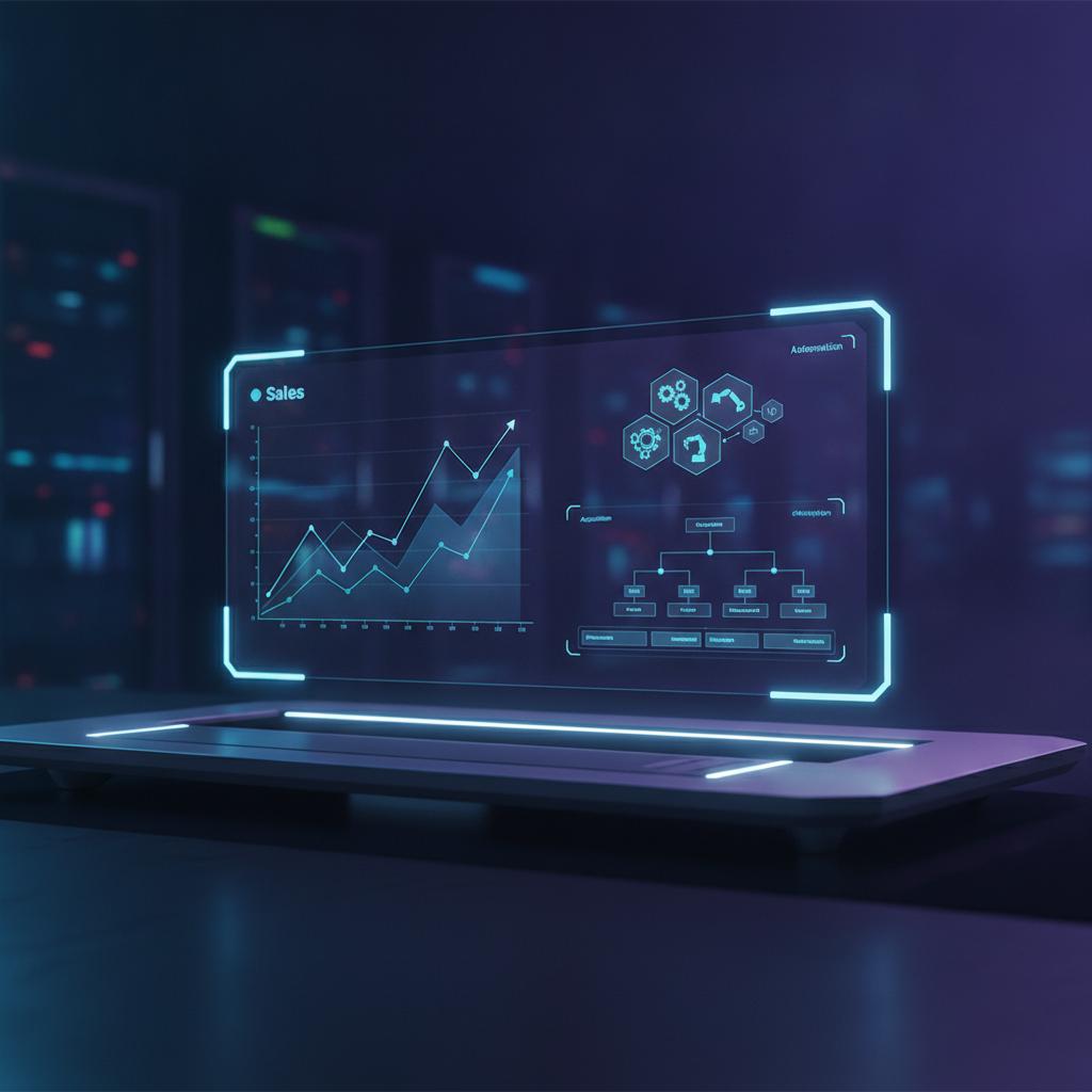 Ilustração técnica representando tecnologia relacionado a Automação no E-commerce: Guia Prático para Escalar incluindo ven...