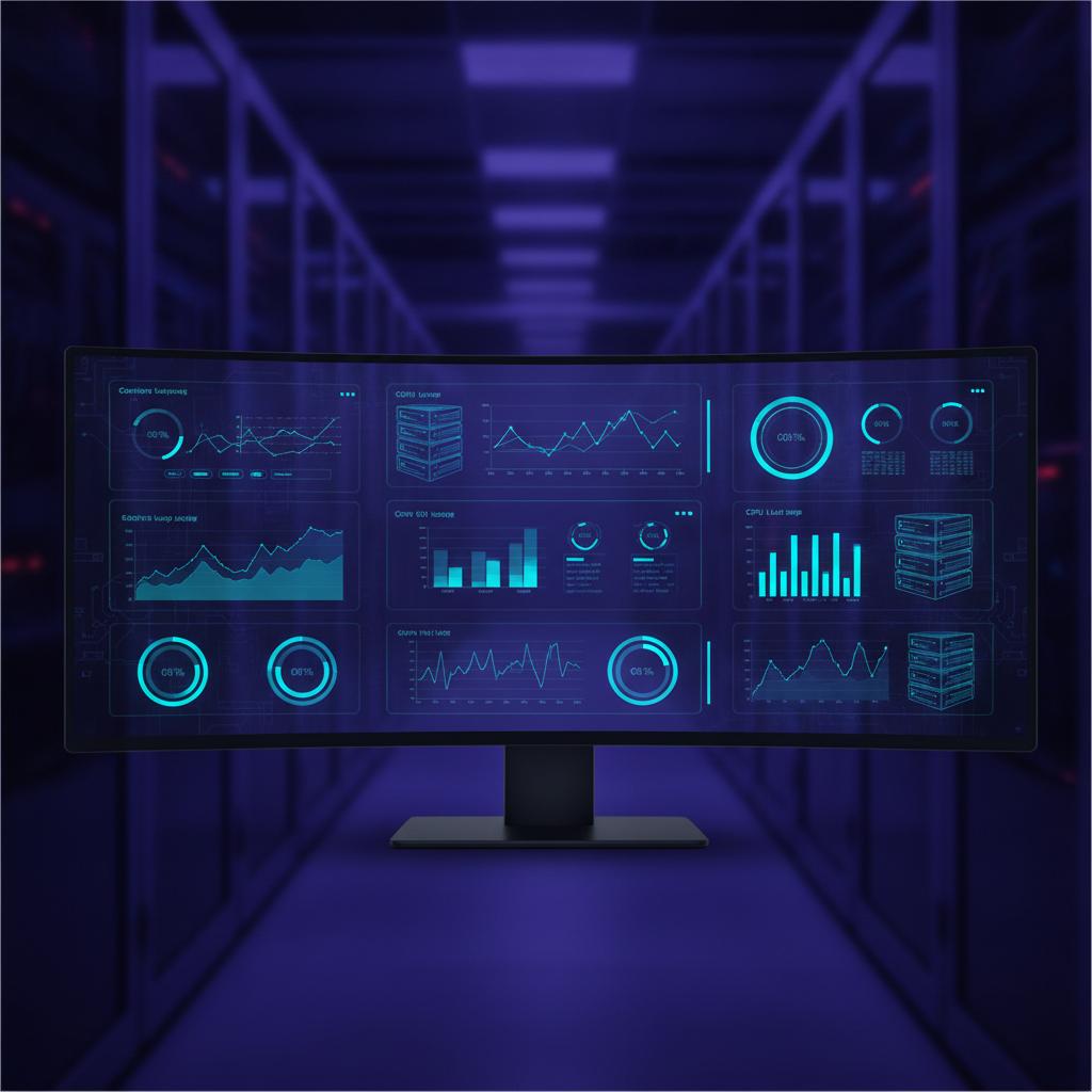 Ilustração técnica representando tecnologia relacionado a Gerenciamento de VPS: Como Otimizar sua Infra com  incluindo Tra...