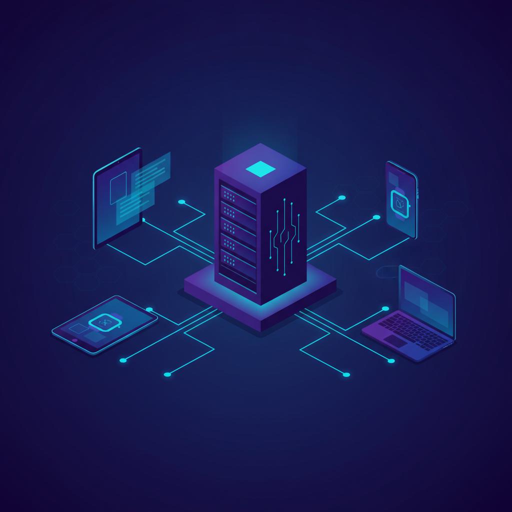 Ilustração técnica representando tecnologia relacionado a Self-hosting na Prática: Custos e Infraestrutura R