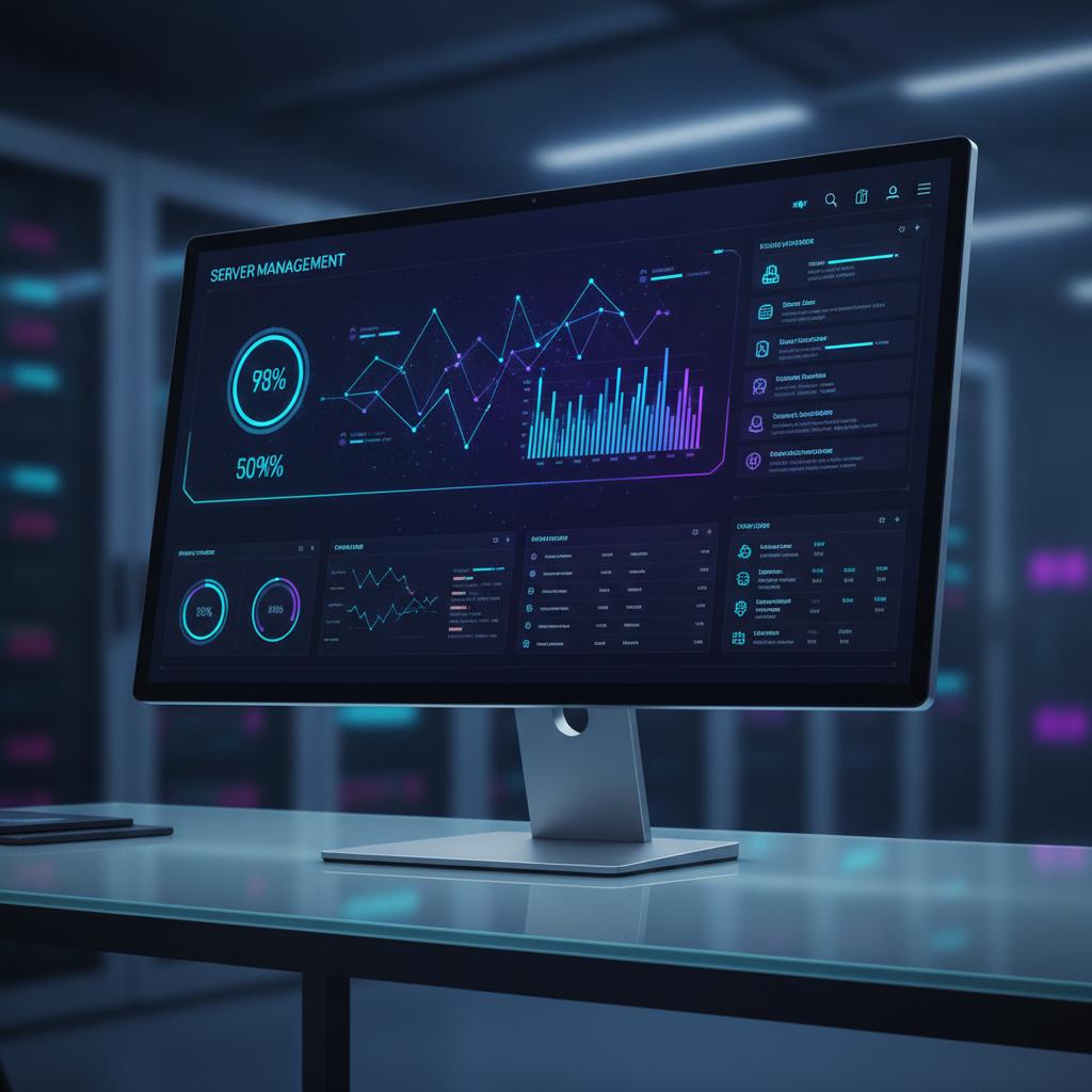 Ilustração técnica representando tecnologia relacionado a Server Management: Desbloqueando EasyPanel e Traef