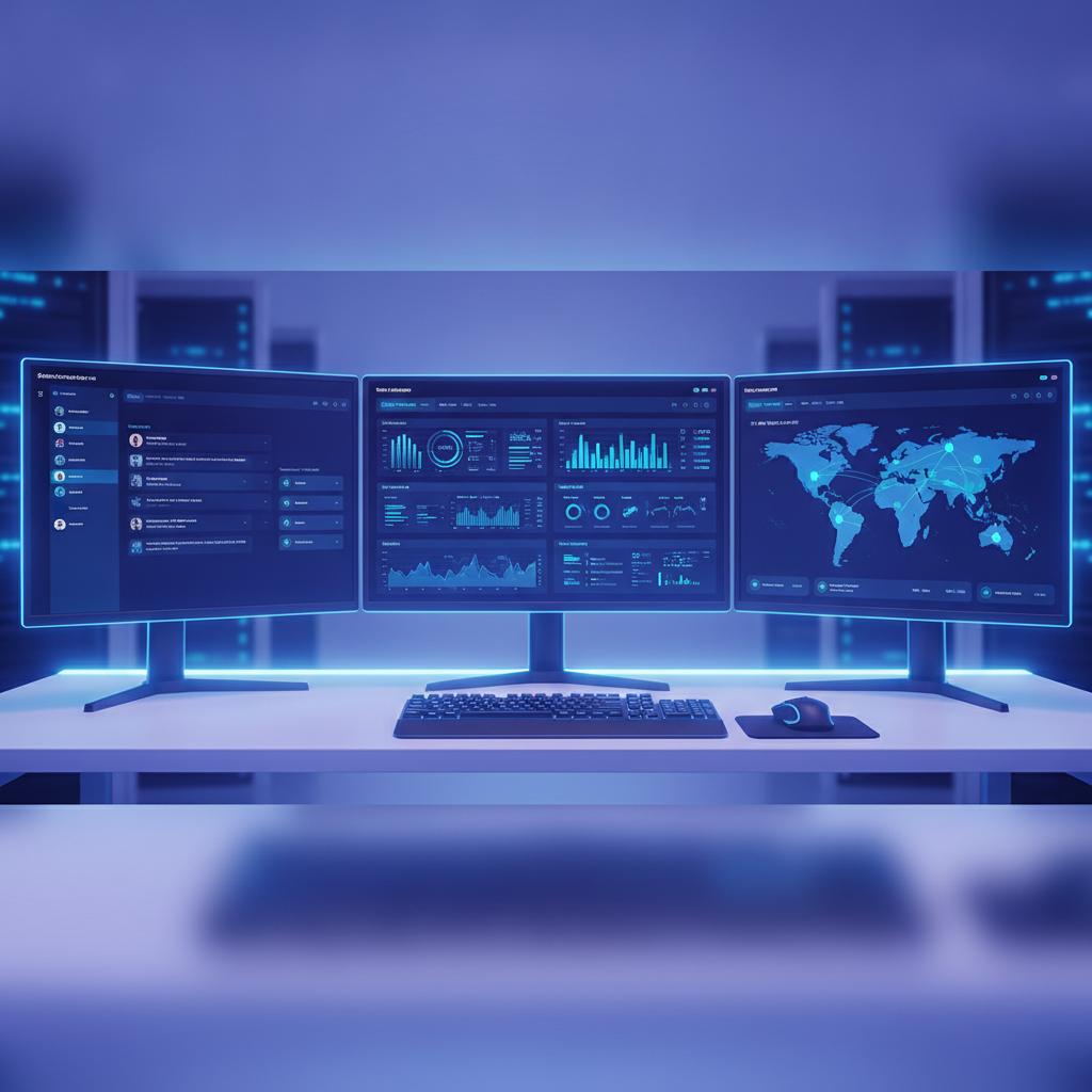 Ilustração técnica representando tecnologia relacionado a Atendimento Omnichannel: 5 Erros de Infraestrutura incluindo Cha...